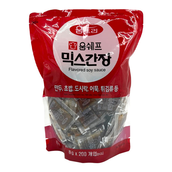 움쉐프 믹스간장 6g x 200EA 업소용 대용량 포장용 배달용