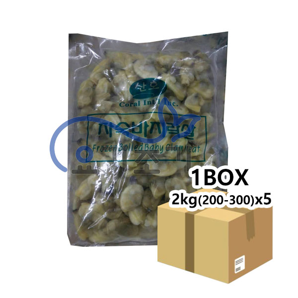 산호 자숙바지락살 (200-300) 200gx10봉x5팩