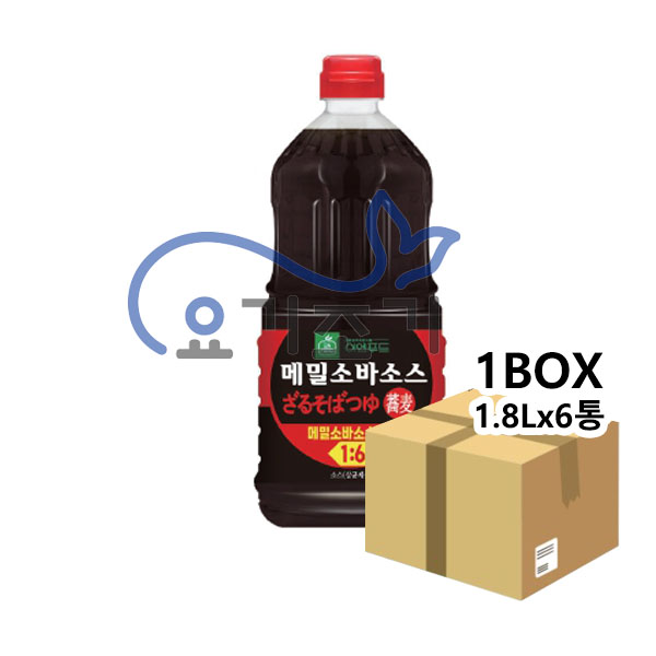 이엔 메밀소바소스 1.8Lx 6통 (통당 9,000원)