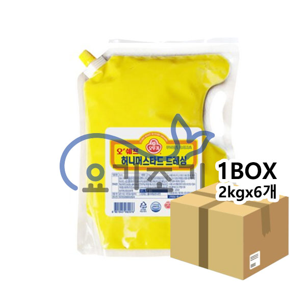오뚜기 허니머스타드 드레싱 2kg x6개 (개당 8,700원)