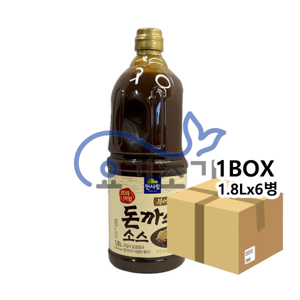 면사랑 프리미엄 부어먹는 돈까스소스 1.8Lx6병 (병당 5,540원)