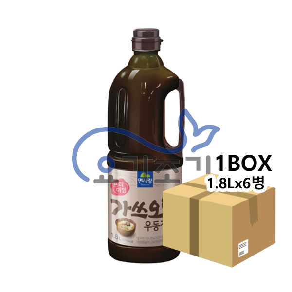 면사랑 프리미엄 가쓰오(진)우동장국 1.8Lx6병 (병당 12,100원)
