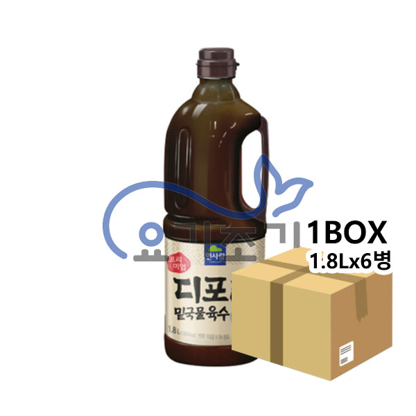 면사랑 밑국물 디포리육수 1.8Lx6병 (병당 9,700원)