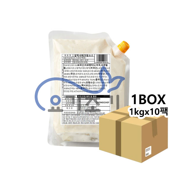모노키친 갈릭샤워크림소스 1kg x10팩 (팩당 6,900원)