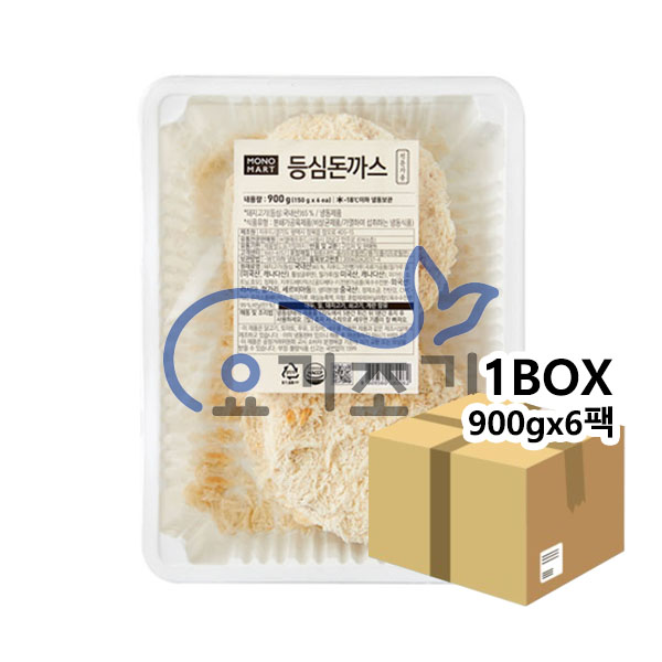 모노마트 등심돈까스 900g(150gx6개)x6팩 (팩당 17,200원)