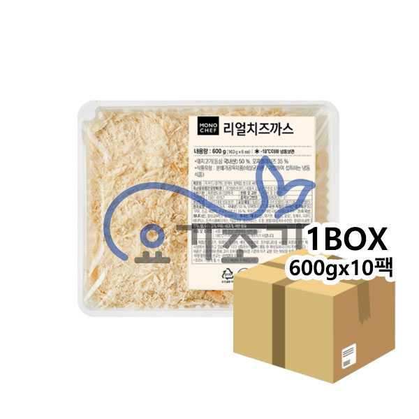 모노마트 리얼치즈까스 600g(100gx6개)x10개 (팩당 11,300원)