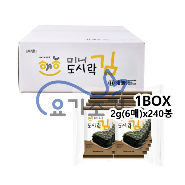해농 미니김 도시락김 2g(6매)x240봉