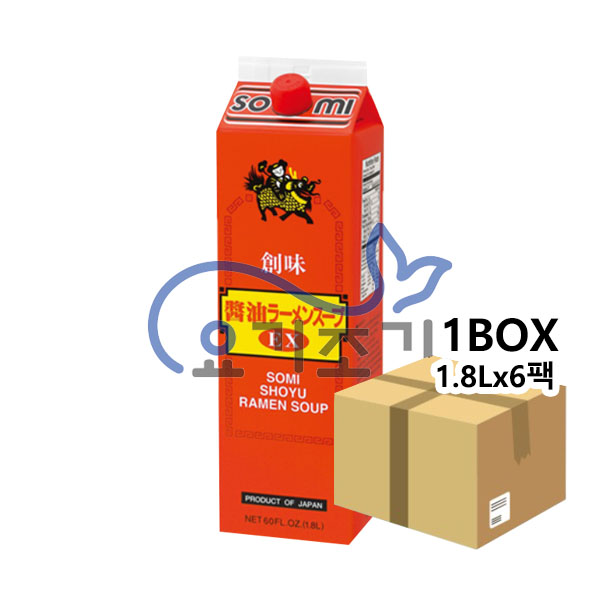 젠미 쇼유라멘스프 EX 1.8Lx6개 (팩당 19,250원)